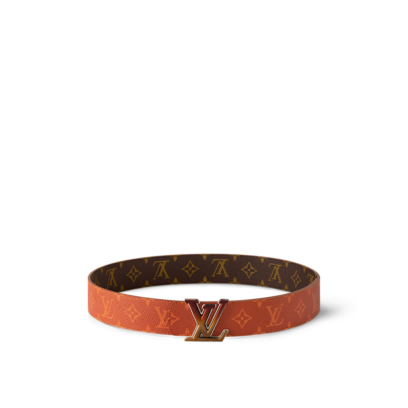 Louis Vuitton - Ceinture LV Dimension Sunset 40 mm réversible Marron