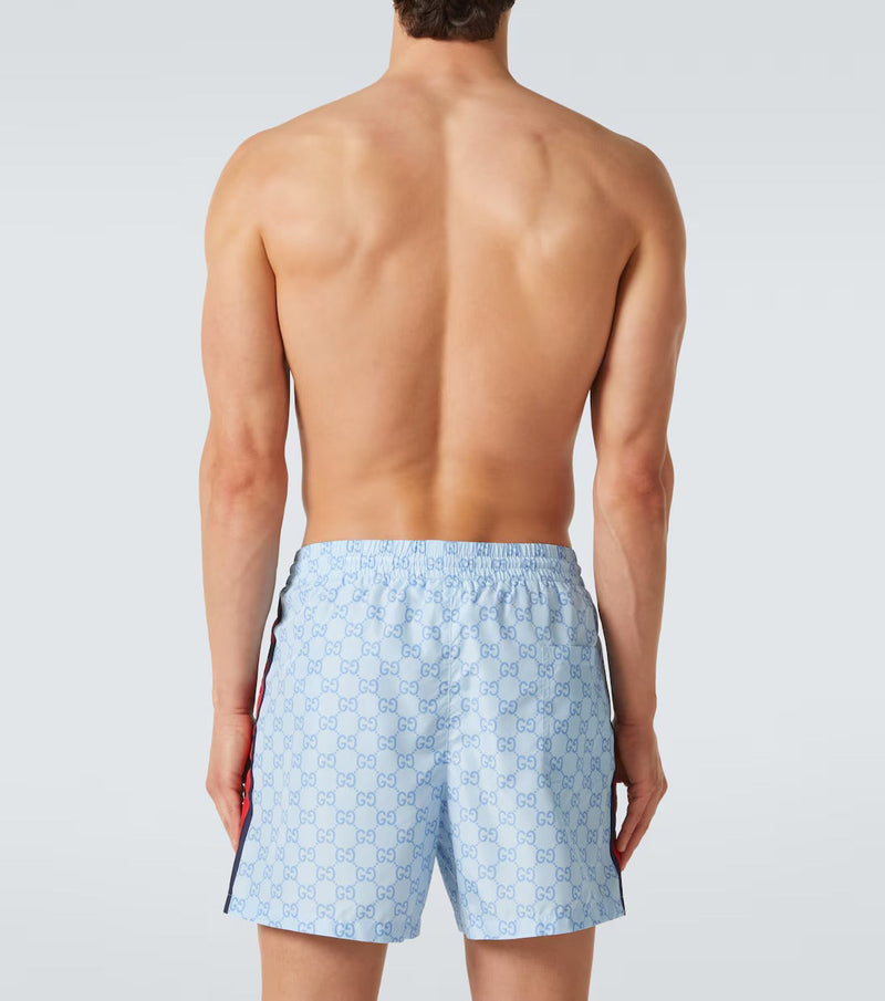 GUCCI - Short de bain GG Bleu