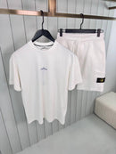 Stone Island - Ensemble T-SHIRT + SHORT Blanc II