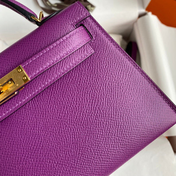 Hermes - Birkin 19 cm  Violet améthyste