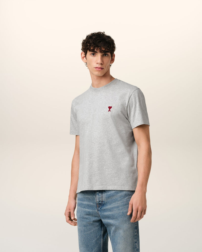 Ami - T-shirt Patch Ami De Cœur en coton Gris