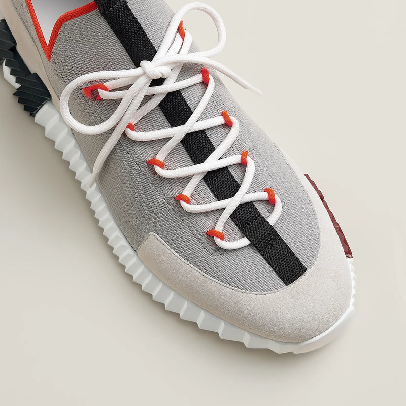 Hermès - Sneakers slip-on Lift Multicolore Beige Galet