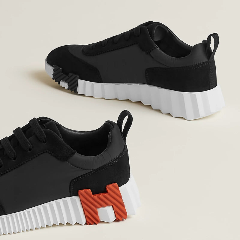 Hermès - Sneakers Bouncing Noir/Orange