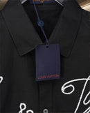 Louis Vuitton - Chemise manches longues Brodé LV Noir