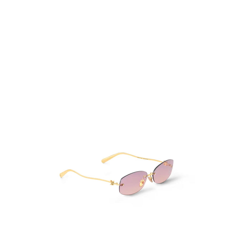 Louis Vuitton - Lunettes de soleil ovales LV Glam 2.0 Rose