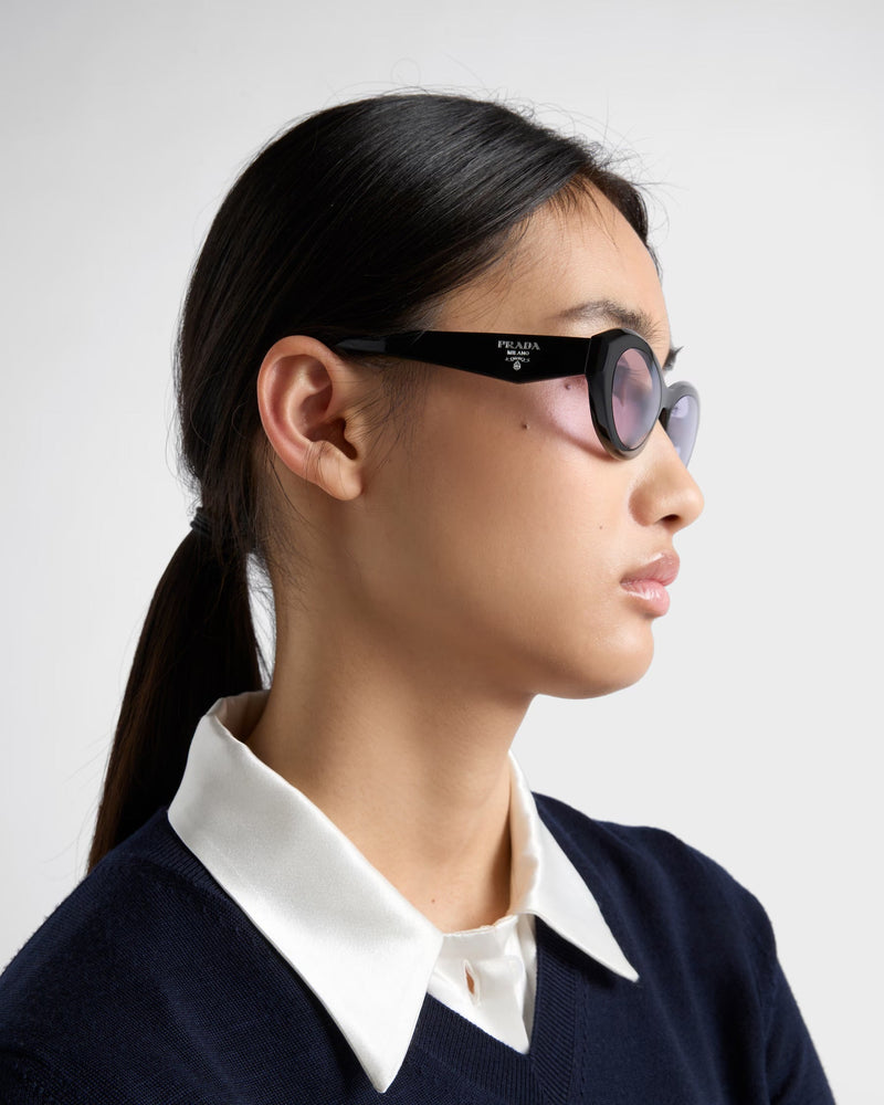 Prada - Lunettes De Soleil Prada Symbole Fines Verres Lavande