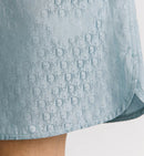 Dior - Short Dior Oblique Jacquard de soie et coton Bleu
