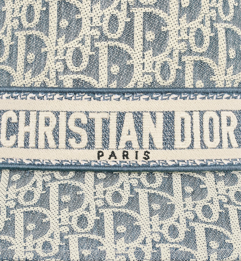 Dior - Bob D-Bobby Dior Oblique à petit bord Bleu Chambray