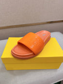 Fendi - Claquettes Fendi Roma Classique Orange