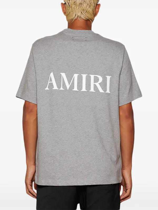 Amiri - T-shirt en coton à logo imprimé Gris