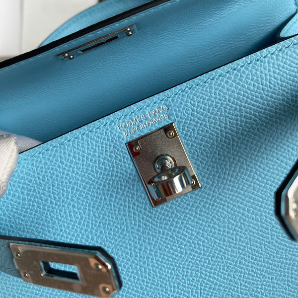 Hermes - Birkin 19 cm Bleu azur