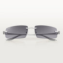 Cartier - Lunettes solaires Panthère Gris / Verres Gris Dégradés