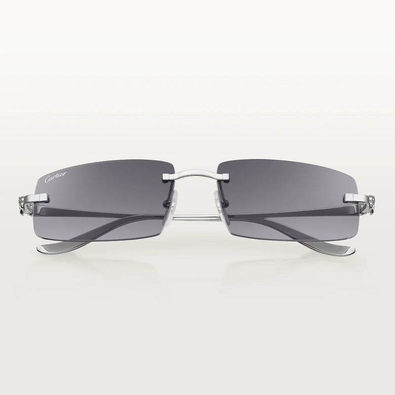 Cartier - Lunettes solaires Panthère Gris / Verres Gris Dégradés