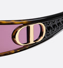 Dior - Lunettes De Soleil VeryDior M1U masque effet écaille Brun Foncé