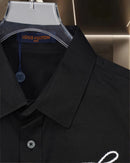 Louis Vuitton - Chemise manches longues Brodé LV Noir