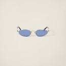 Miu Miu - Lunettes de soleil Logo Verres Indigo