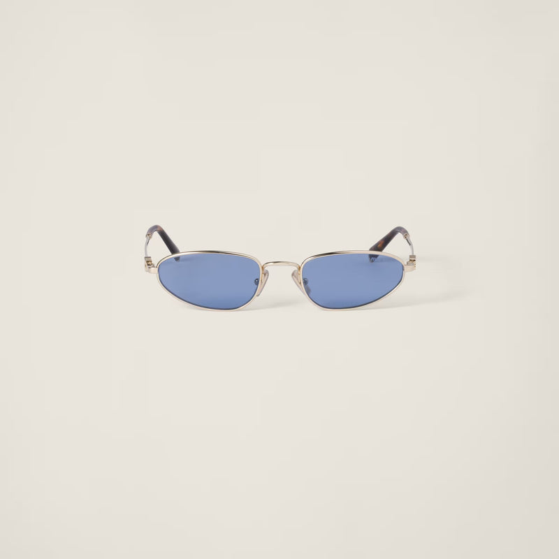 Miu Miu - Lunettes de soleil Logo Verres Indigo