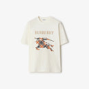 Burberry - T-shirt en coton EKD à broderie croisée Chalk