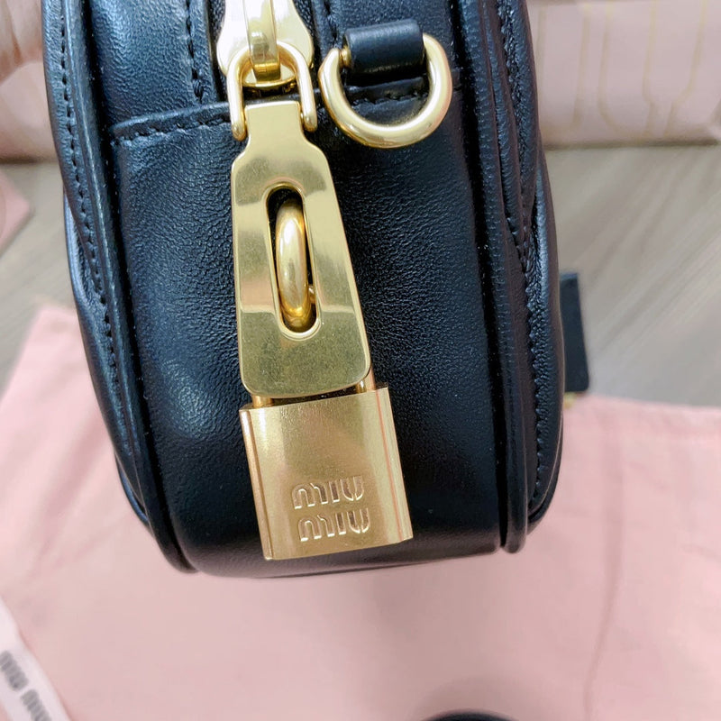 Miumiu - Arcadie matelassé nappa leather bag Noir