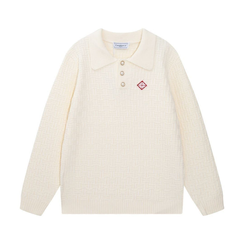 Casablanca - Pull en laine Noir/Blanc