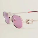 Miu Miu - Lunettes de soleil Logo Verres Amarante