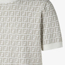 Fendi - T-shirt en tissu FF Blanc