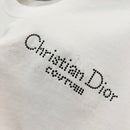 Dior - T-shirt en coton Dior Signature Blanc
