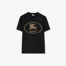 Burberry - T-shirt en coton Knight Noir