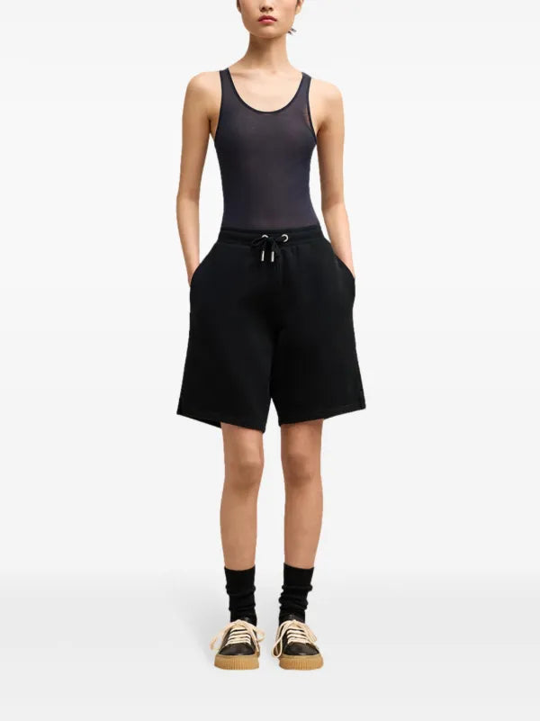Ami - Short de sport à logo brodé Noir