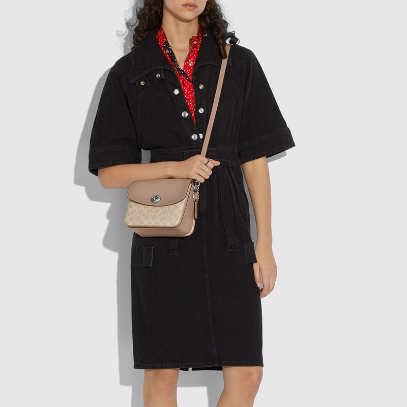 Cassie Crossbody 19 In Signature Canvas