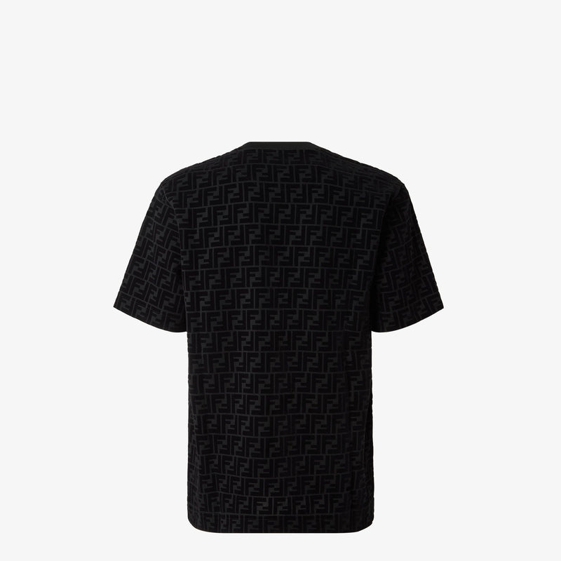 Fendi - T-shirt en piqué FF Noir