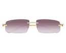 Cartier - Lunettes de Soleil Cartier Panthère Monture Doré Verres Violet
