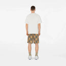 Burberry - Short en soie Check Sable