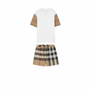 Burberry - Ensemble SHORT + T-SHIRT Blanc