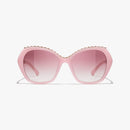Chanel - Lunettes de soleil Papillon Rose Clair