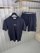 Stone Island - Ensemble T-SHIRT + SHORT Bleu Marine