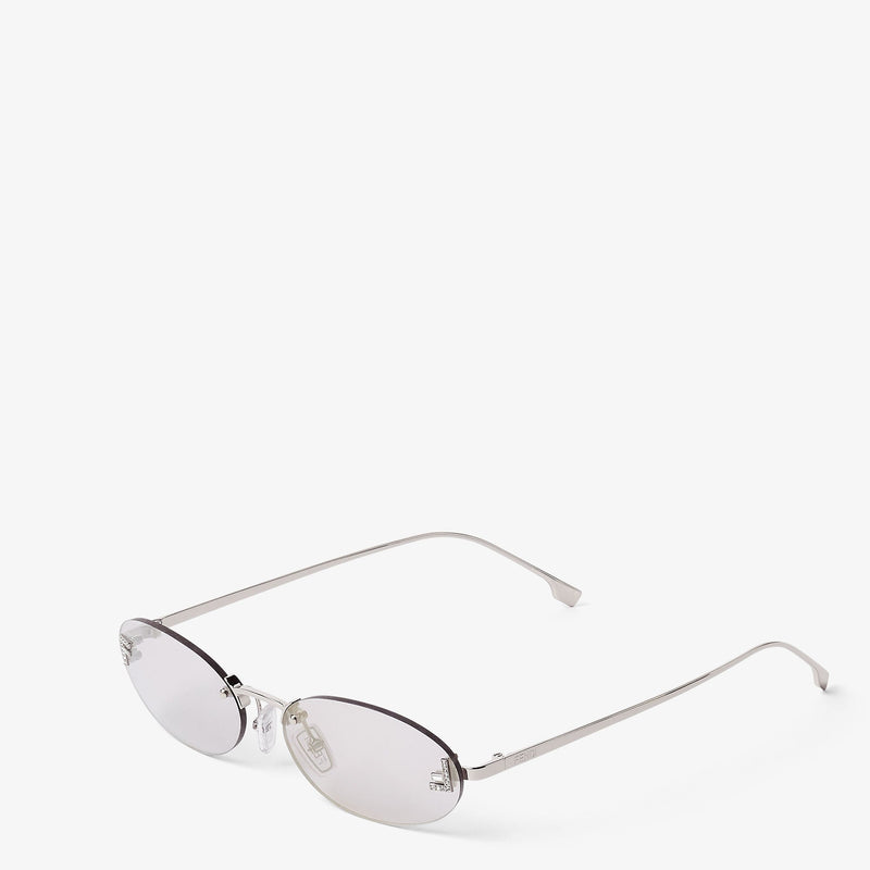 Fendi - Lunettes De Soleil Fendi First Crystal Gris Clair