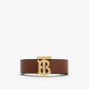 Burberry - Ceinture TB réversible en cuir Noir/Hâle/Doré