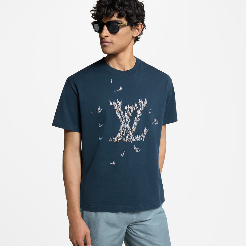 Louis Vuitton - Tee-shirt en coton brodé