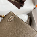 Hermes - Birkin 19 cm Taupe foncé