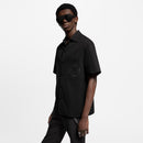Louis Vuitton - Chemise manches courtes brodée en coton Noir