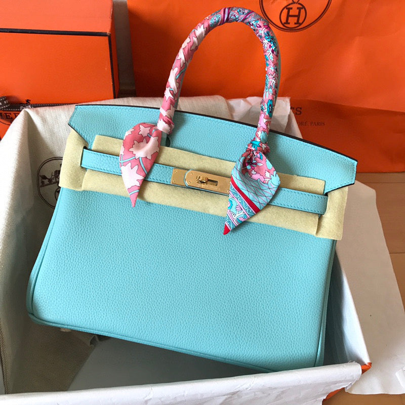Hermes - Birkin 35 cm Bleu clair