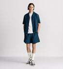 Dior - Short Dior Oblique Jacquard de soie et coton Bleu Marine