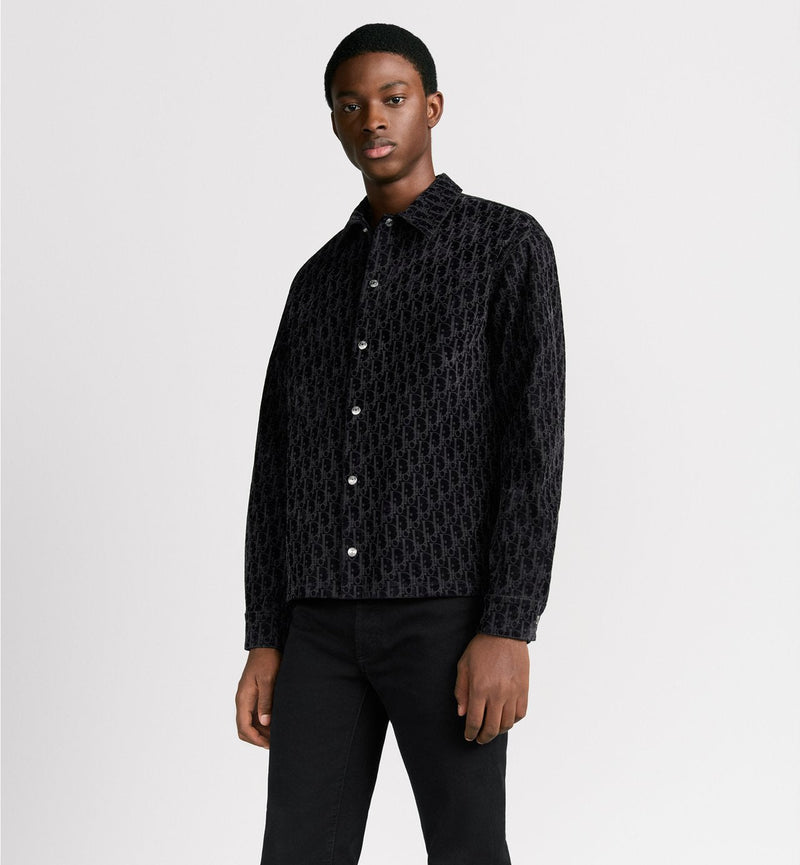 Dior - Surchemise Dior Oblique
Sergé de coton mélangé Bleu