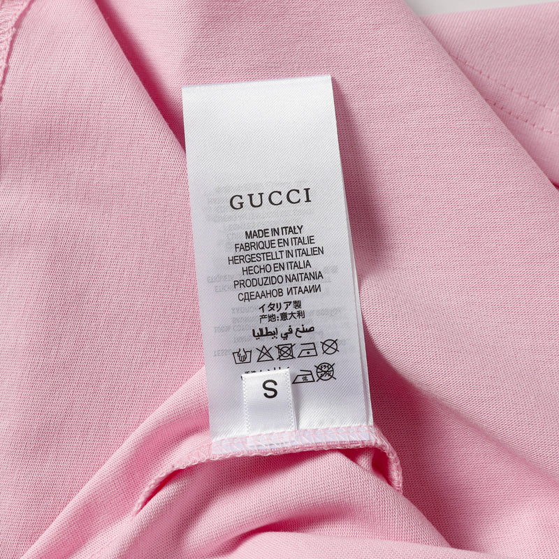 Gucci - T-shirt avec logo Gucci 1921 - Rose