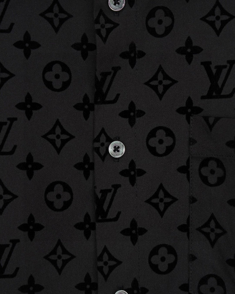 Louis Vuitton - Chemise manches longues motif intégral LV Noir