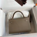 Hermes - Birkin 19 cm Taupe foncé