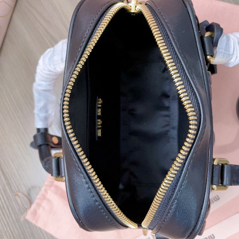 Miumiu - Arcadie matelassé nappa leather bag Noir