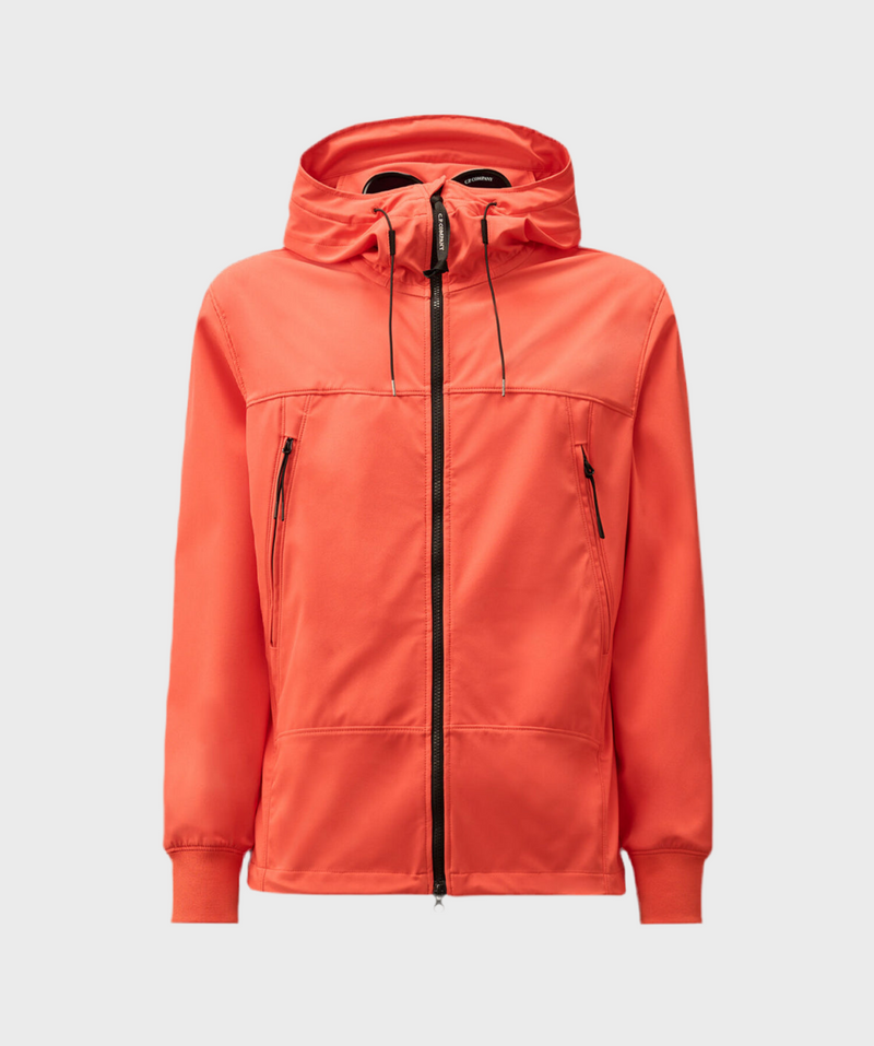 C.P Company - Veste SHELL-R GOGGLE Rouge Vif