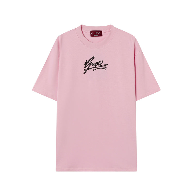 Gucci - T-shirt avec logo Gucci 1921 - Rose